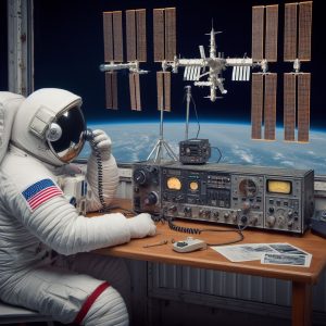 Ecoute de la station spatiale internationale ISS du 10 avril 2024 à 15h16 loc en France (13h16 UTC)