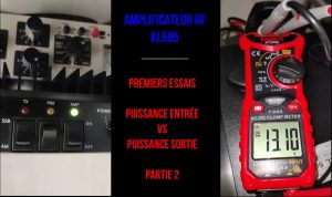 Amplificateur RM Italy KL505 : Premiers essais – Puissance entrée vs Puissance sortie – Partie 2